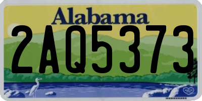AL license plate 2AQ5373