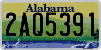 AL license plate 2AQ5391