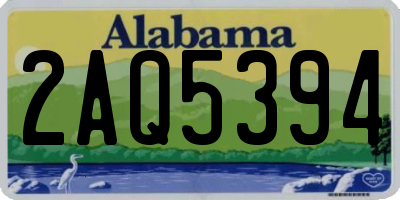AL license plate 2AQ5394