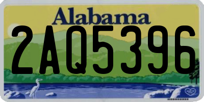 AL license plate 2AQ5396