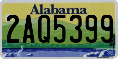 AL license plate 2AQ5399