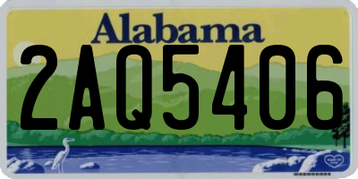 AL license plate 2AQ5406