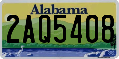 AL license plate 2AQ5408