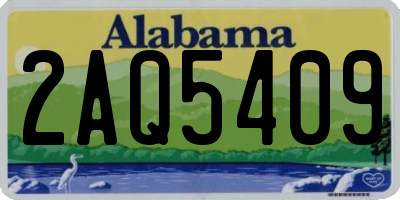 AL license plate 2AQ5409