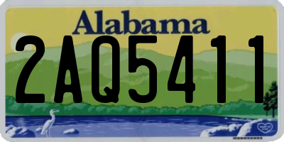 AL license plate 2AQ5411
