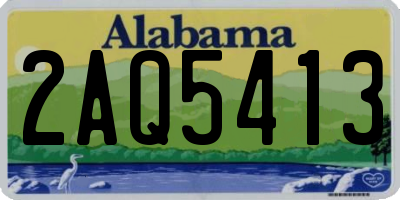 AL license plate 2AQ5413