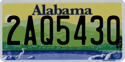 AL license plate 2AQ5430