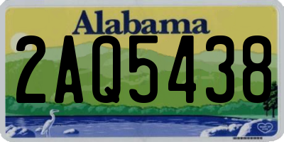 AL license plate 2AQ5438