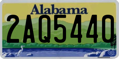 AL license plate 2AQ5440