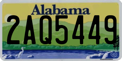 AL license plate 2AQ5449