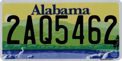 AL license plate 2AQ5462