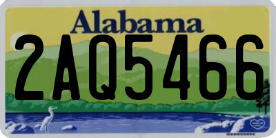 AL license plate 2AQ5466
