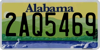 AL license plate 2AQ5469