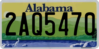 AL license plate 2AQ5470