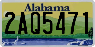 AL license plate 2AQ5471