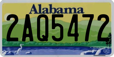 AL license plate 2AQ5472