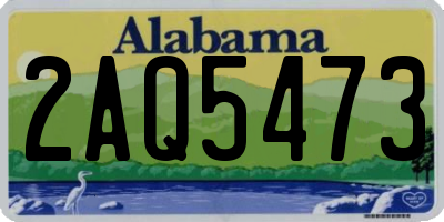 AL license plate 2AQ5473