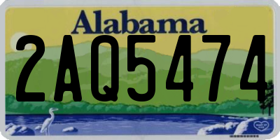 AL license plate 2AQ5474