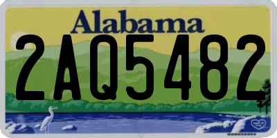 AL license plate 2AQ5482