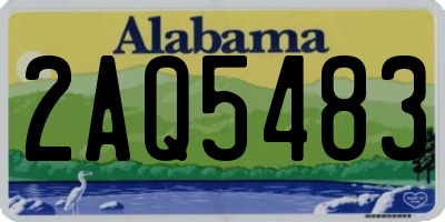AL license plate 2AQ5483