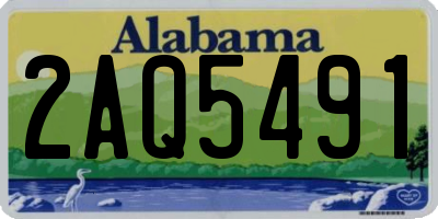 AL license plate 2AQ5491
