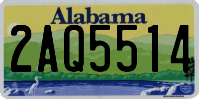 AL license plate 2AQ5514