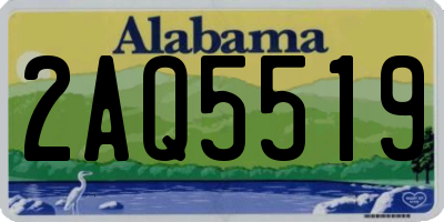 AL license plate 2AQ5519