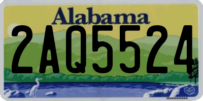 AL license plate 2AQ5524