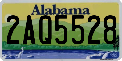 AL license plate 2AQ5528