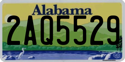 AL license plate 2AQ5529