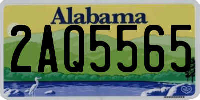 AL license plate 2AQ5565