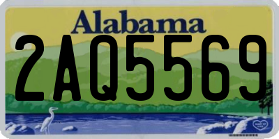AL license plate 2AQ5569