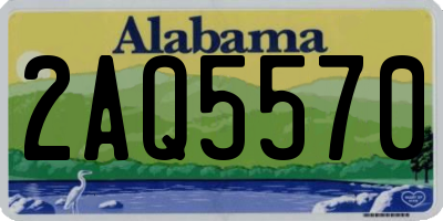 AL license plate 2AQ5570