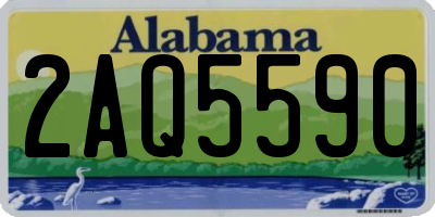AL license plate 2AQ5590