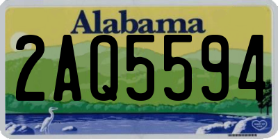 AL license plate 2AQ5594