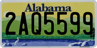 AL license plate 2AQ5599