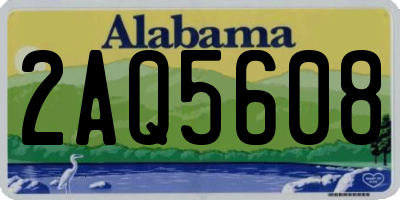 AL license plate 2AQ5608
