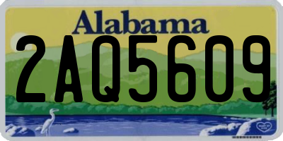 AL license plate 2AQ5609