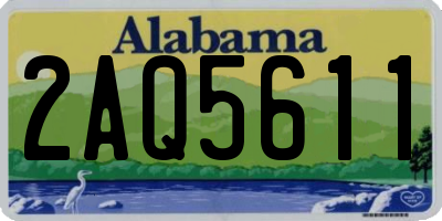 AL license plate 2AQ5611