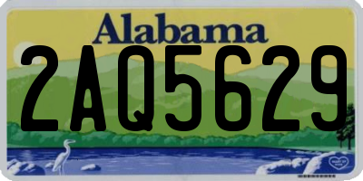 AL license plate 2AQ5629