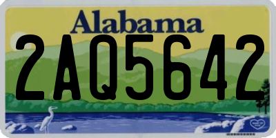 AL license plate 2AQ5642