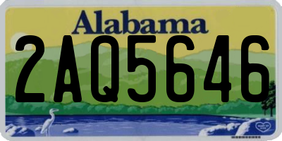 AL license plate 2AQ5646