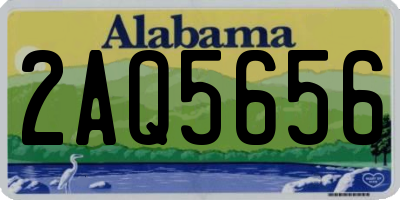 AL license plate 2AQ5656