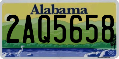 AL license plate 2AQ5658