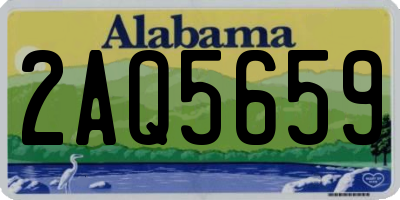 AL license plate 2AQ5659