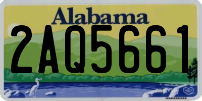 AL license plate 2AQ5661