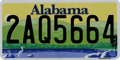 AL license plate 2AQ5664