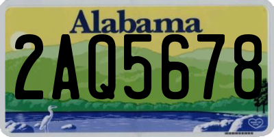 AL license plate 2AQ5678