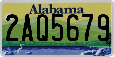AL license plate 2AQ5679