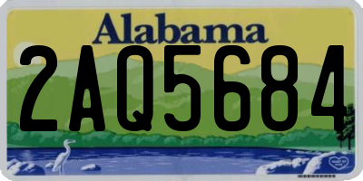 AL license plate 2AQ5684